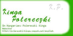 kinga polereczki business card